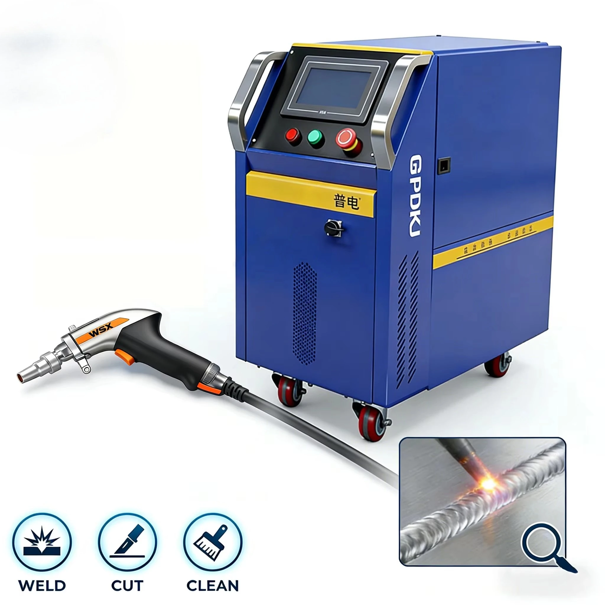 Air Cooled Laser Welding Machine 1500W - Mesin Las Laser Portabel Berpendingin Udara