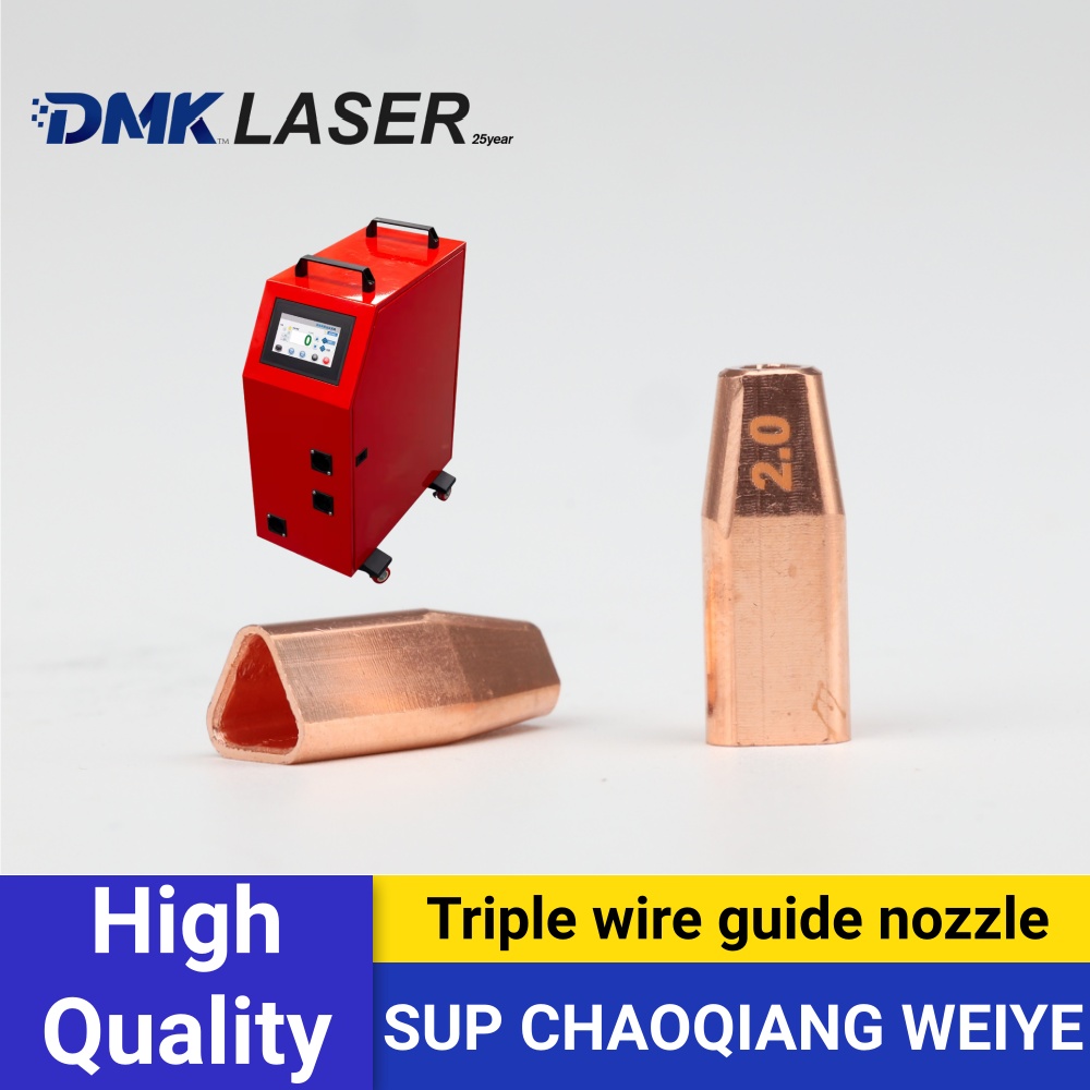 Laser Welding Nozzle Copper - Nozel las dengan pemandu kawat tiga