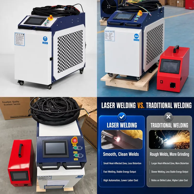 Mesin Las Serat Laser Portabel - Laser Welding Machine 3 In 1 Cutting Cleaning ulasan dan harga